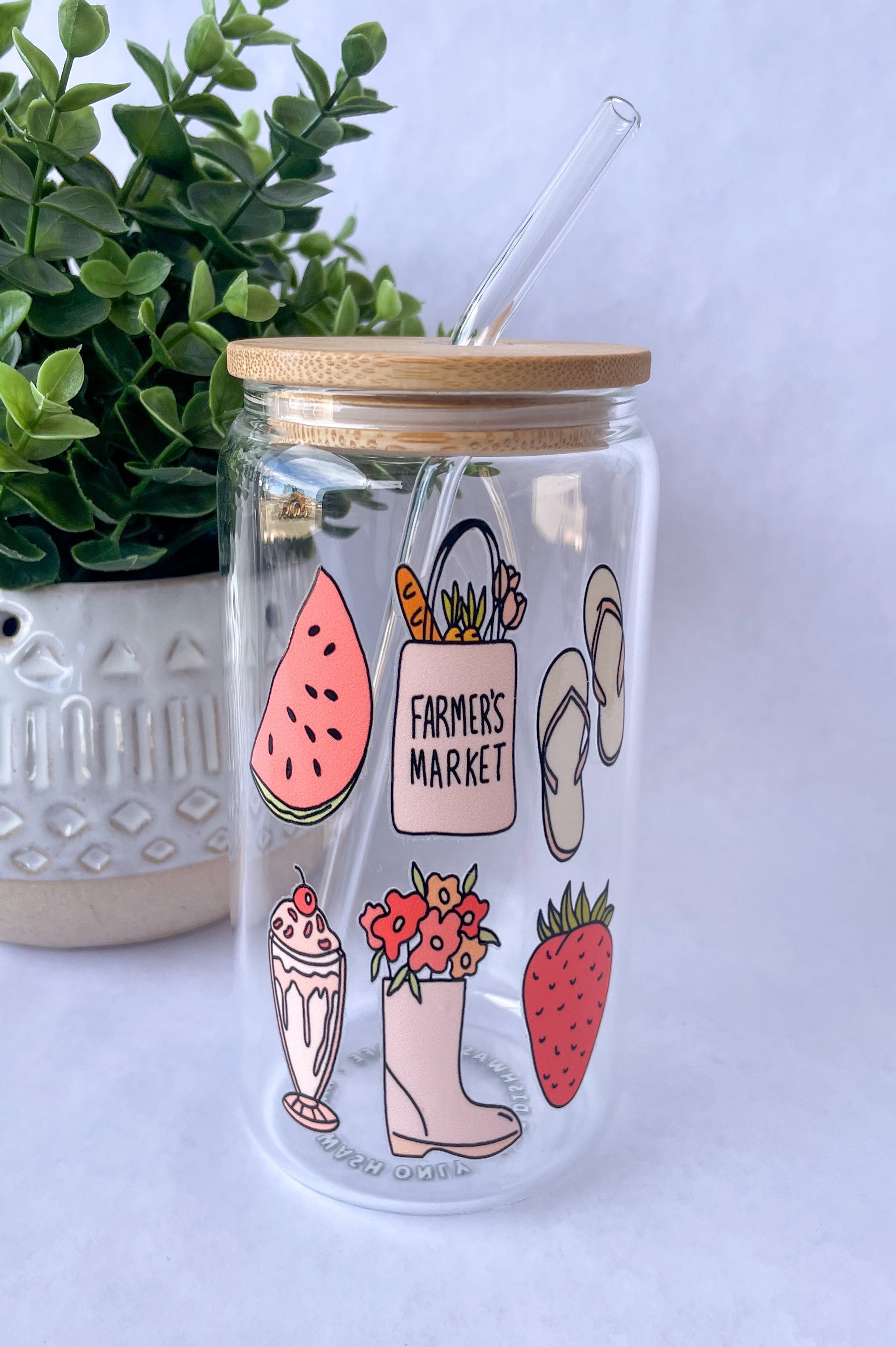 Summer Loving Glass Cup