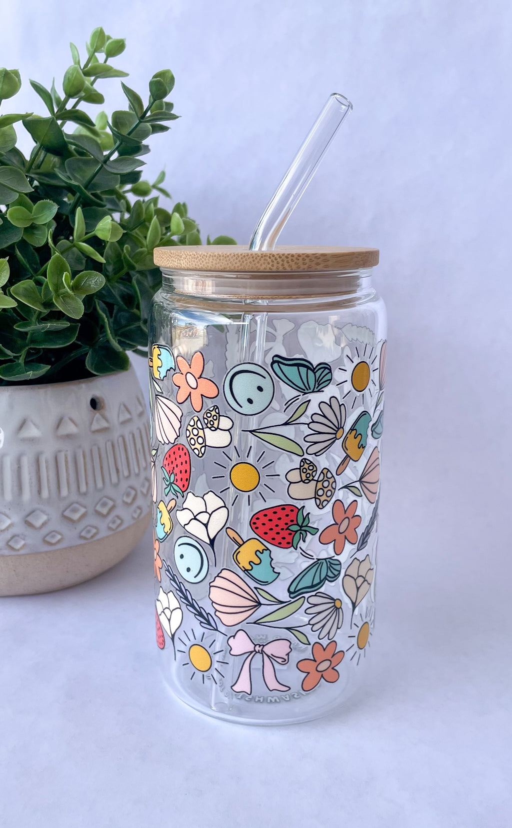 Groovy Glass Cup