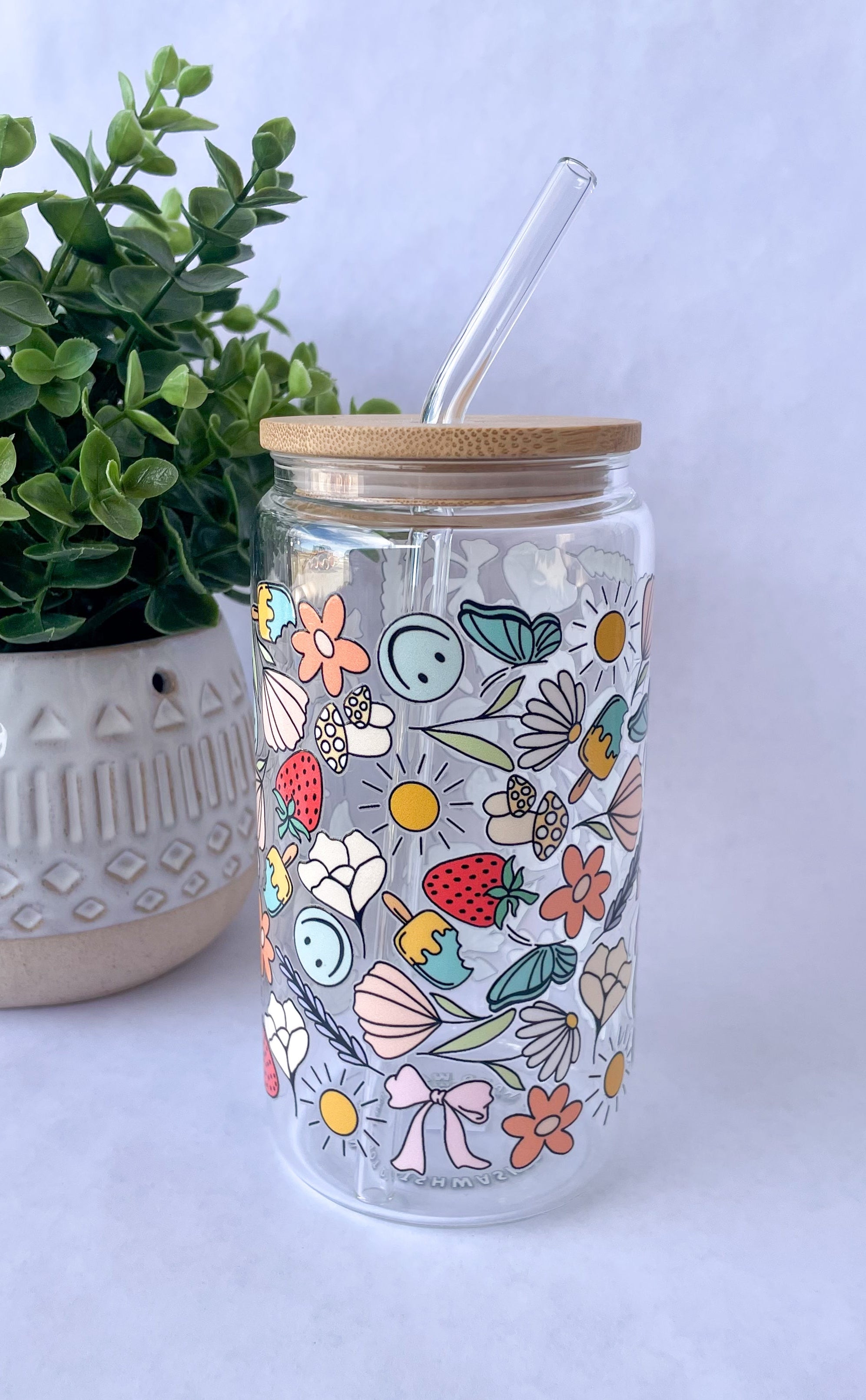 Groovy Glass Cup