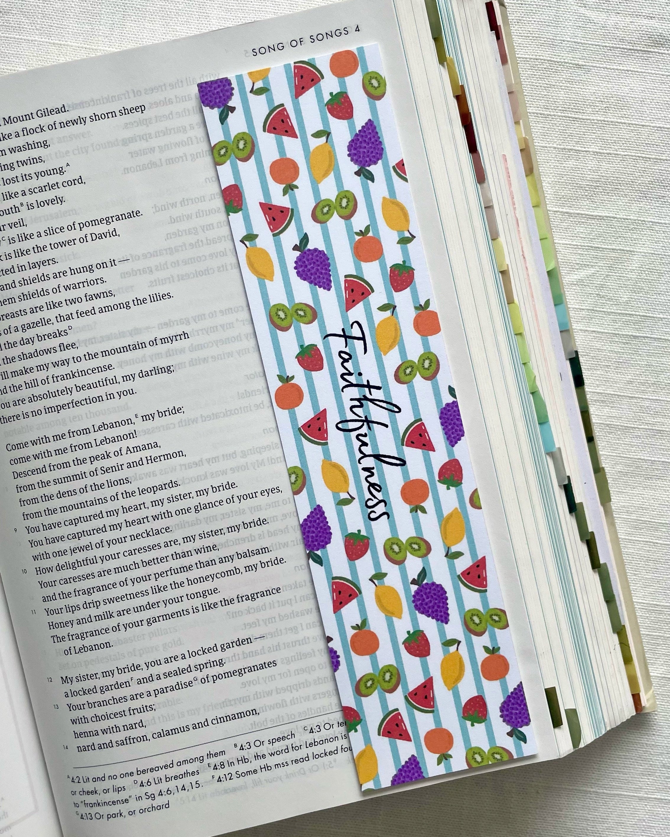 Fruits Of The Spirit Laminated Bookmark