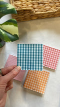 Blue Gingham Notepad