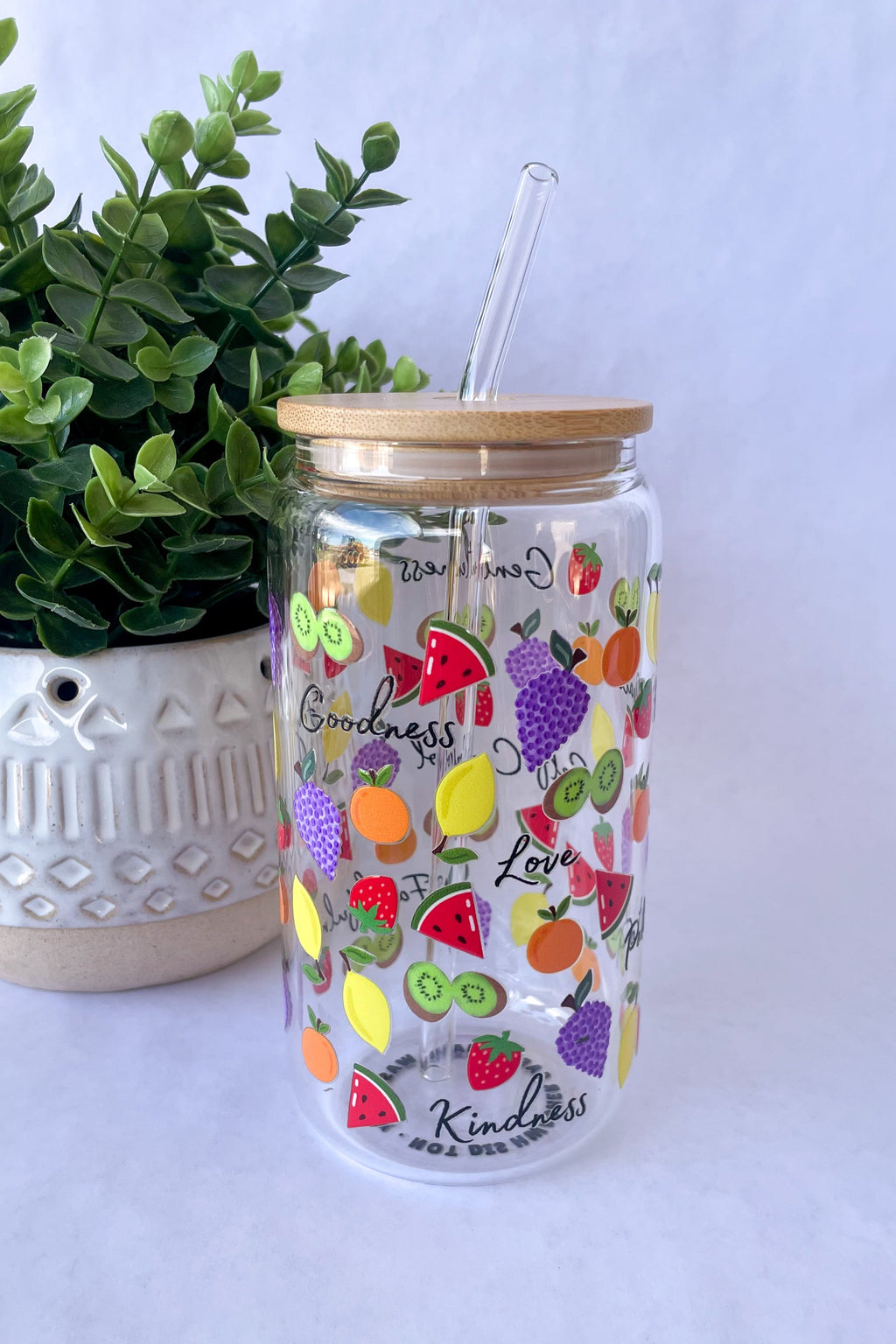 Fruits of The Spirit Glass Cup