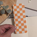 Checkered Laminated Bookmark