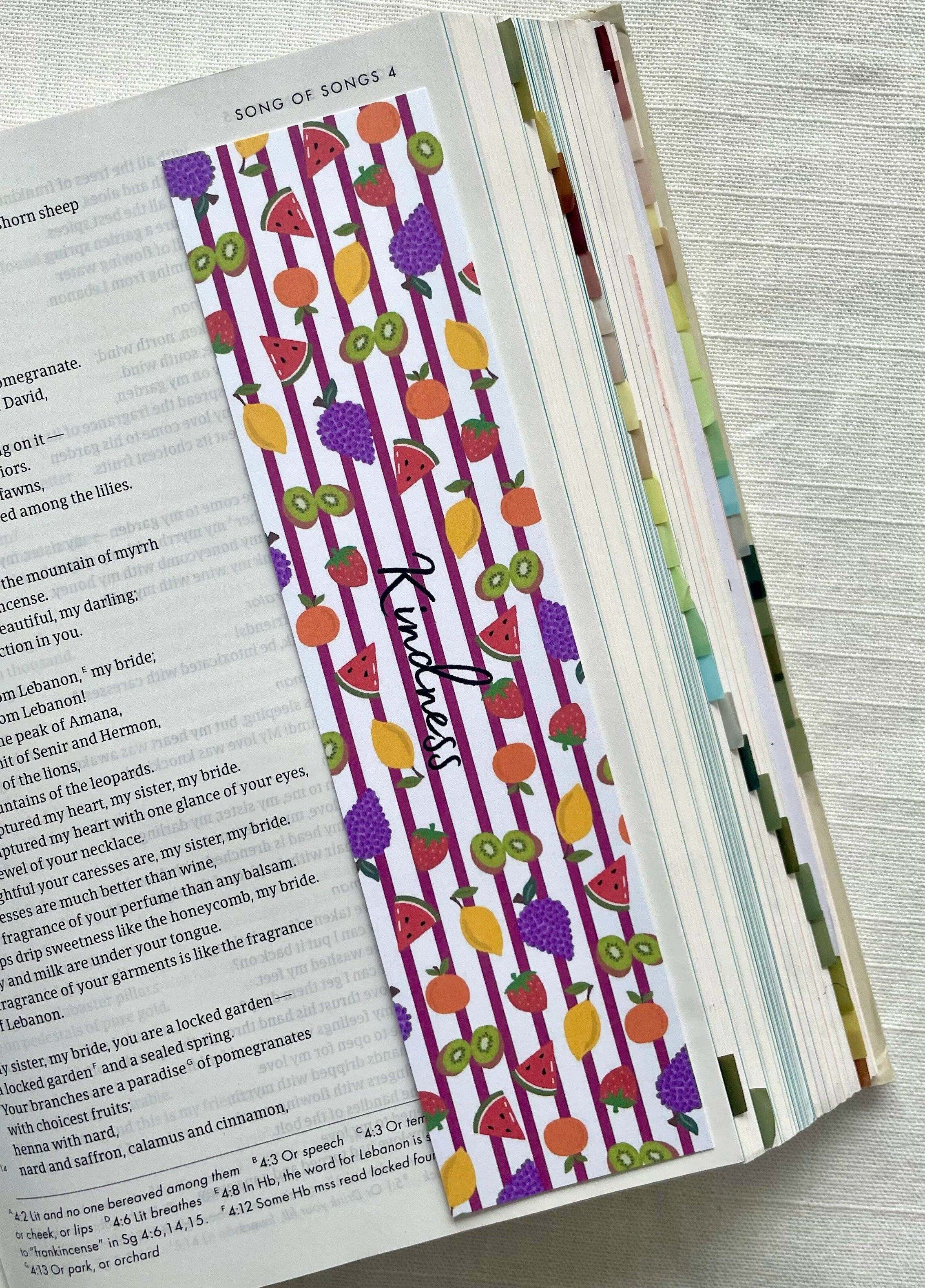 Fruits Of The Spirit Laminated Bookmark