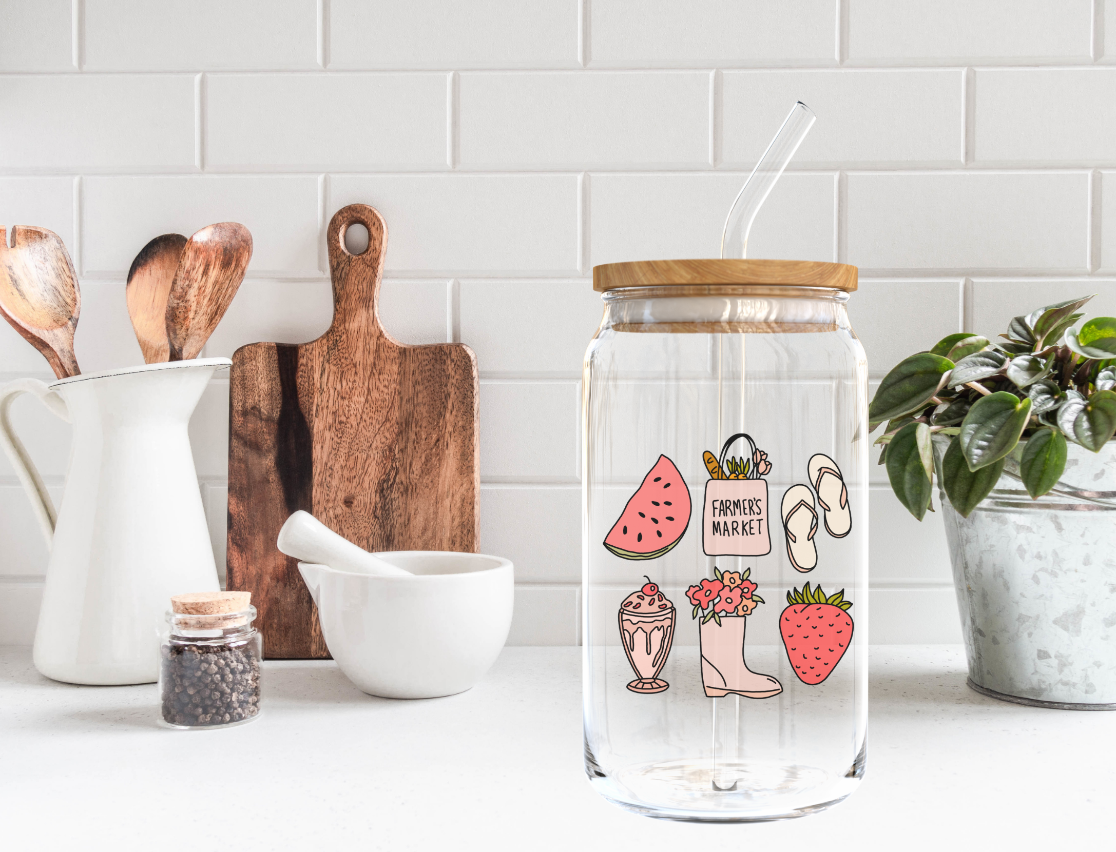 Summer Loving Glass Cup
