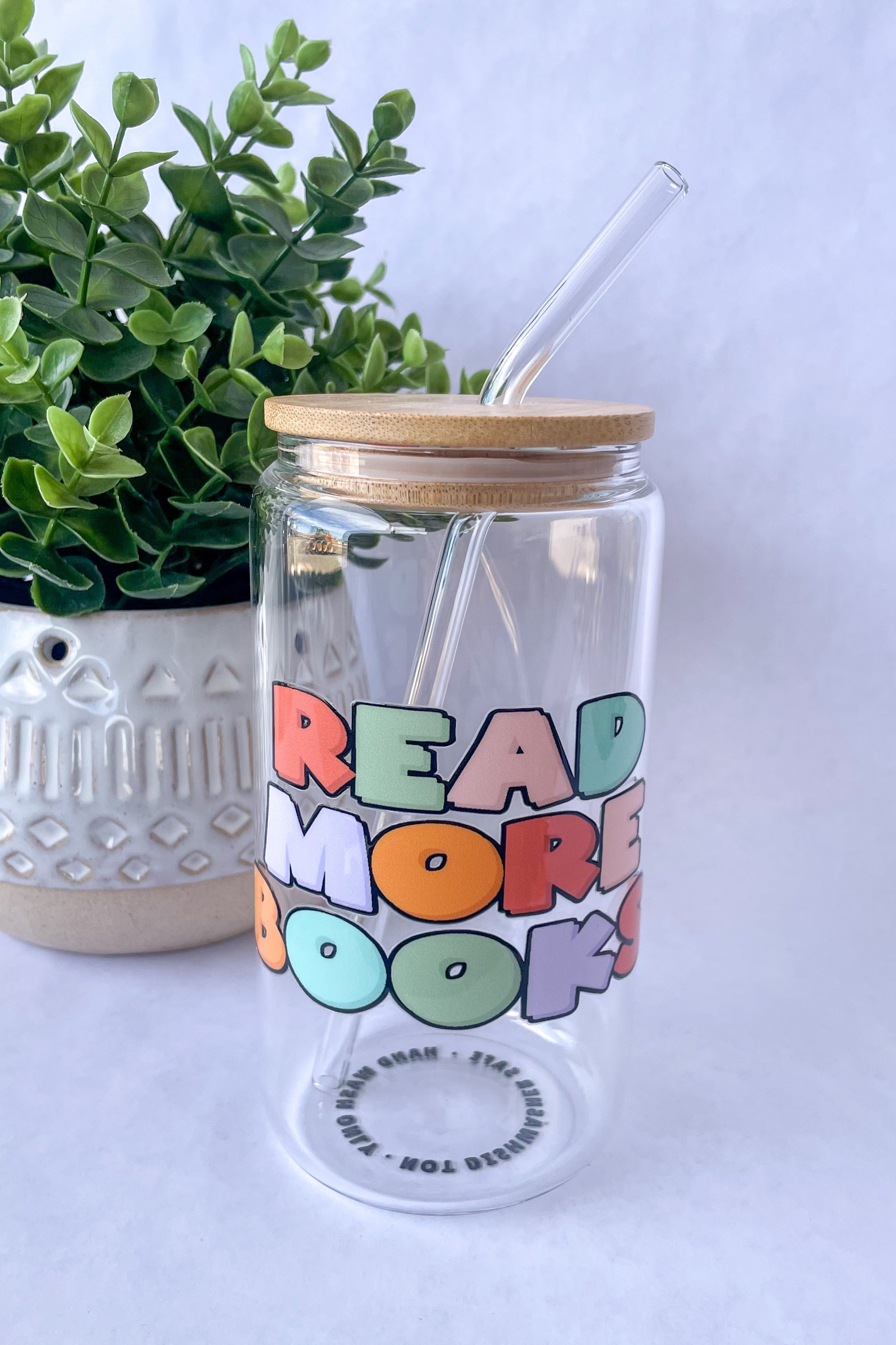 Read More Books Glass Cup