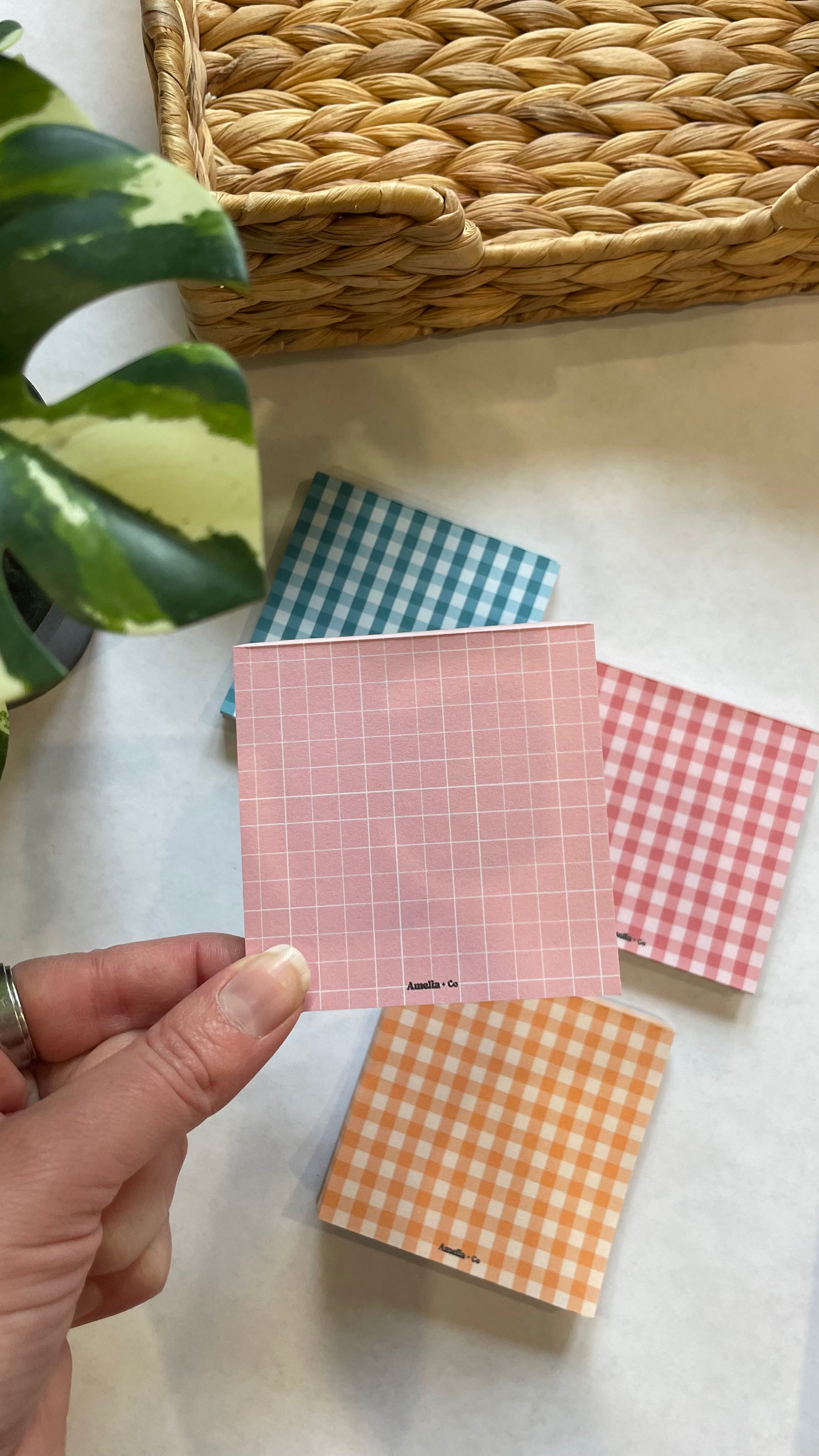 Pink Squared Notepad