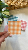 Orange Gingham Notepad
