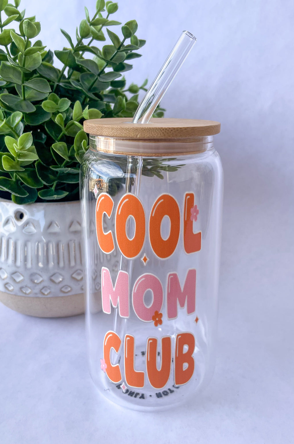 Cool Mom Club Glass Cup