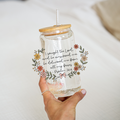 Psalm 34:4 Glass Cup